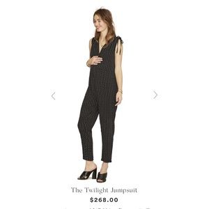 HATCH The Twilight Jumpsuit in Black Batik Floral